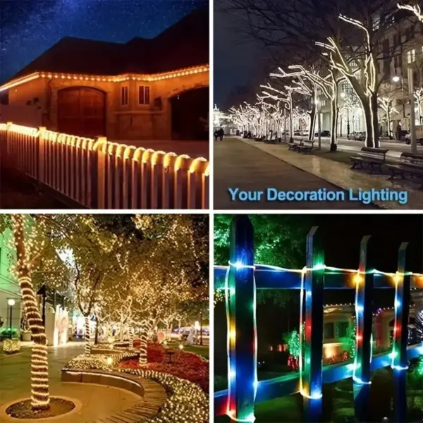 50 LED Solar Tube String Lights 5M Waterproof - Image 5