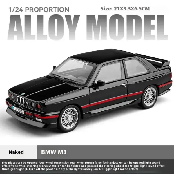 1988 BMW M3 E30 Diecast Model Car 1:24 - Image 20