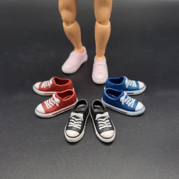 1/12 Scale Low-Cut Canvas Shoes for Dolls - Image 3