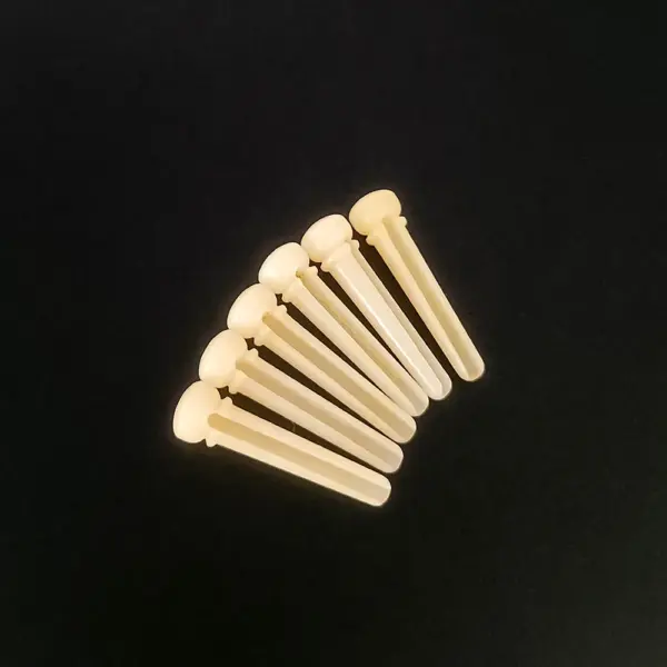 6pcs Natural Bone Guitar Bridge Pins Set - Image 2