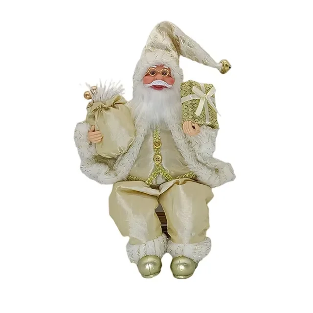 Santa Claus Sitting Decoration 14 Inch Figure 11 Santa Claus Sitting Decoration 14 Inch Figure - Image 11