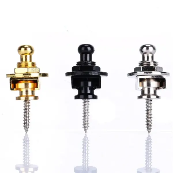 2Pcs Guitar Bass Strap Lock Metal Pins - Image 4