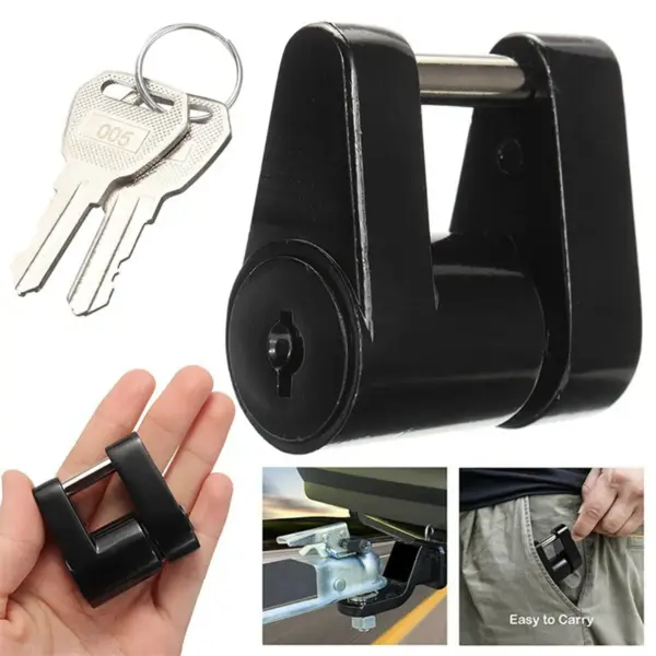 Zinc Alloy Trailer Hitch Coupler Lock 1pc