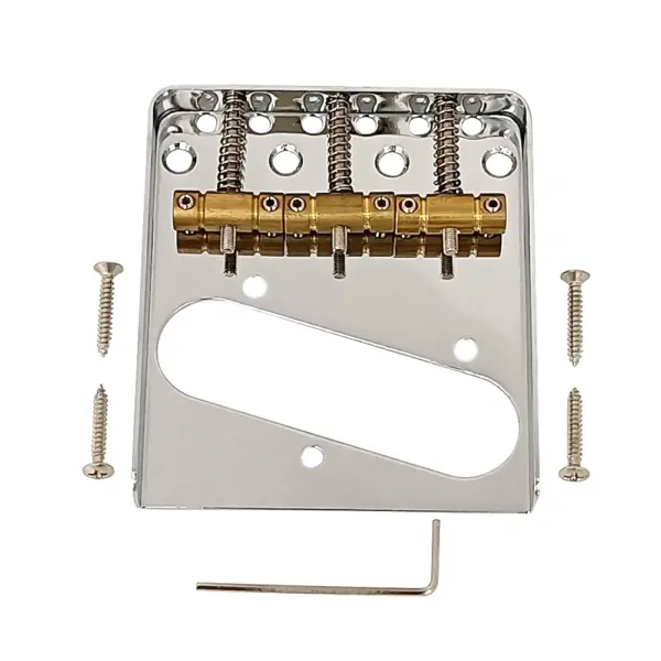 Chrome Brass Guitar Bridge for Telecaster - Image 2