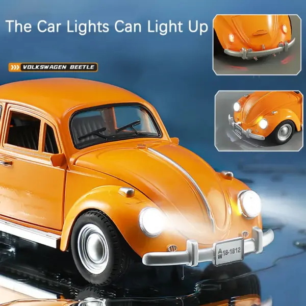 1:18 Scale 1955 Beetle Alloy Toy Car - Image 4