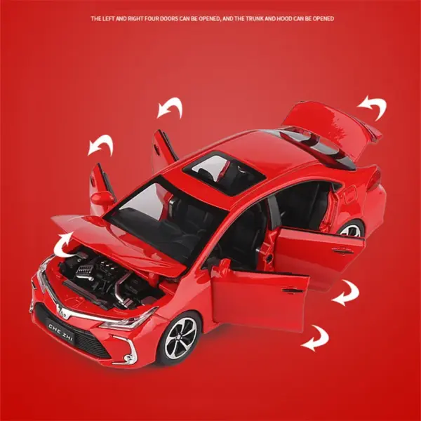 1:32 Toyota Corolla Alloy Diecast Model Car - Image 5