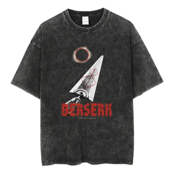 Vintage Anime Graphic Cotton T-Shirt for Summer - Image 3