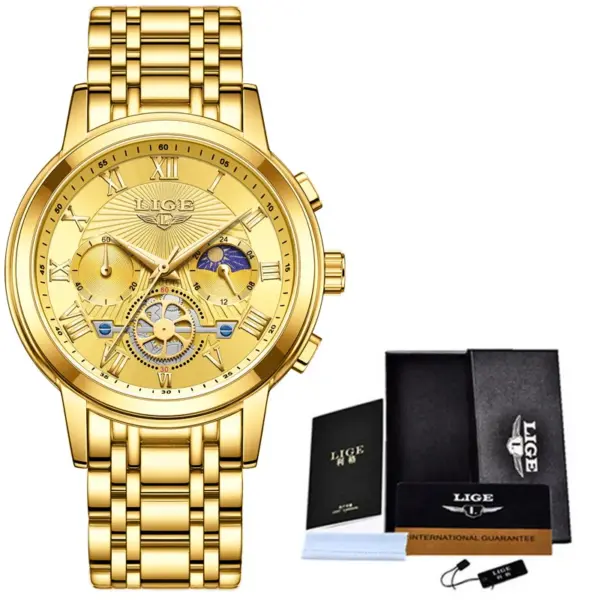 LIGE Women's Luxury Stainless Steel Watch - Image 11