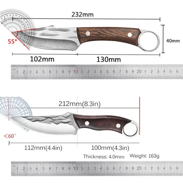 Stainless Steel Handmade Boning Kitchen Knife - Image 6