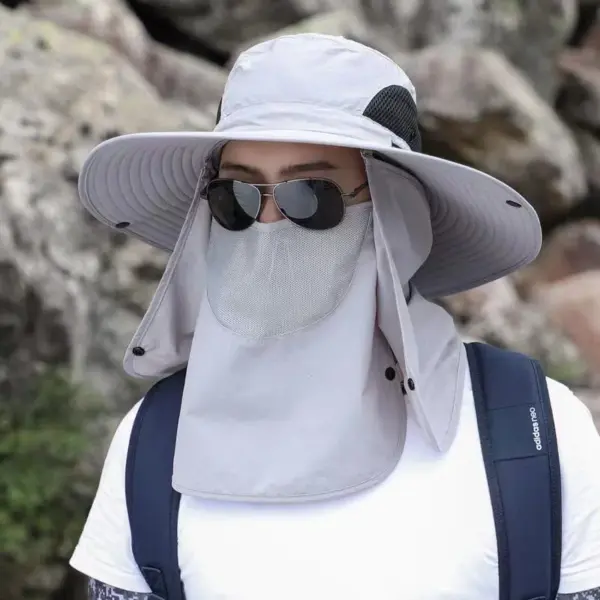 Men's Breathable Sun Protection Bucket Hat - Image 7
