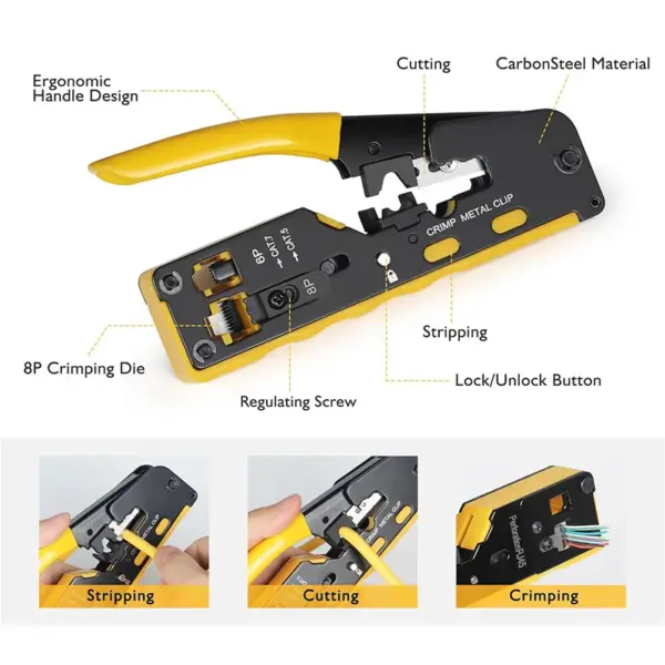 Ethernet Crimping Tool Kit for Cat5 Cat6 - Image 5