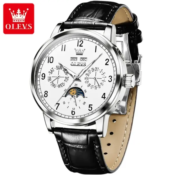 Olevs 6698 Luxury Automatic Mechanical Watch - Image 2