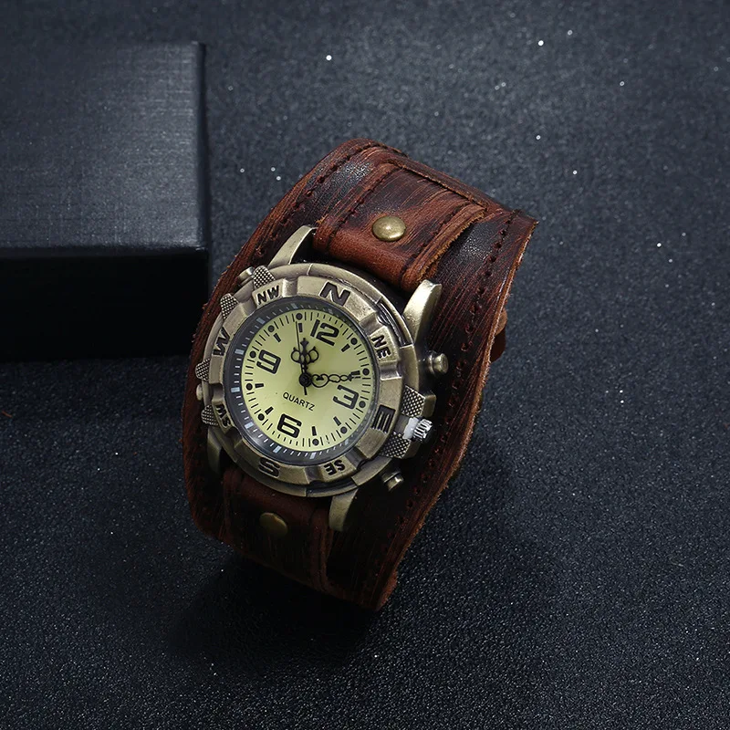 Vintage Cowhide Strap Quartz Watch A3070 Ladies 4 Vintage Cowhide Strap Quartz Watch A3070 Ladies - Image 4