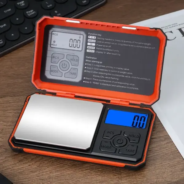 Portable Digital Pocket Scale with Calibration Weight