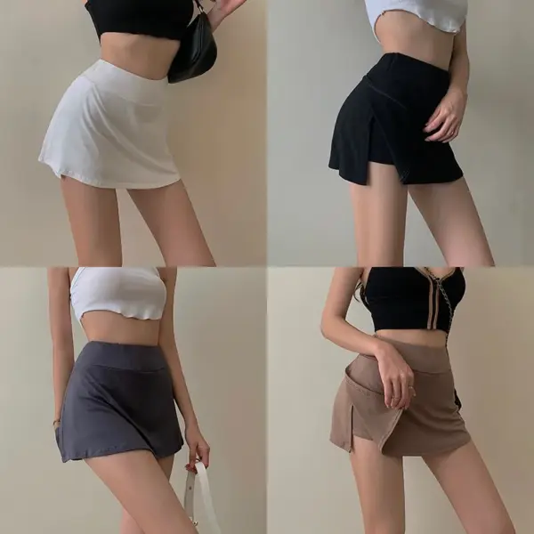 High Waist A-Line Mini Tennis Skirt for Women - Image 2