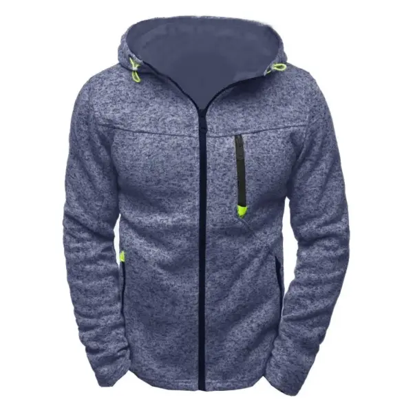 Men's Casual Hooded Tracksuit with Pockets - Image 7