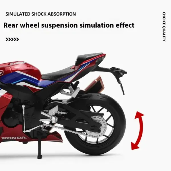 1:12 CBR1000RR-R Alloy Motorcycle Model - Image 4