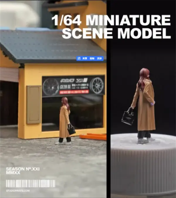 1:64 Scale Resin Fashion Girl Action Figure