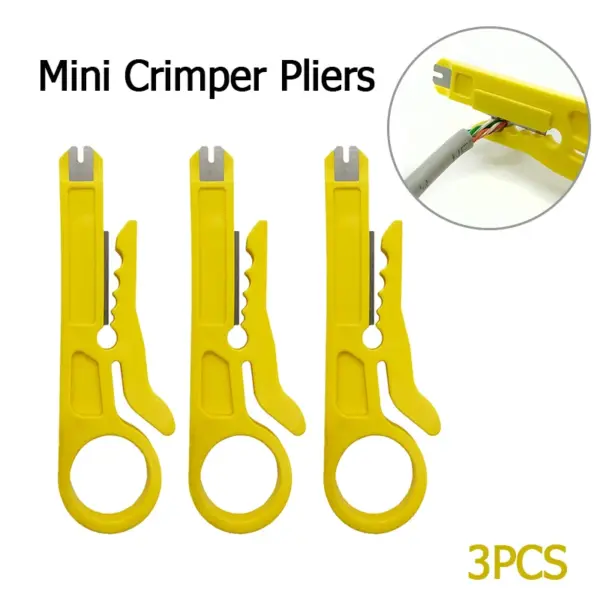 3PCS Mini Crimper Pliers Wire Stripper Tool