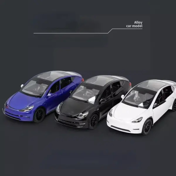 1:32 Tesla Model Y Diecast Metal Car Model - Image 5