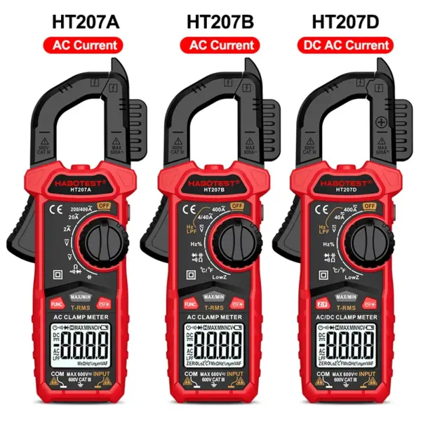 HT207 True RMS Digital Clamp Meter 600A - Image 6