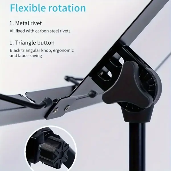Adjustable Portable Metal Music Stand with Bag - Image 6