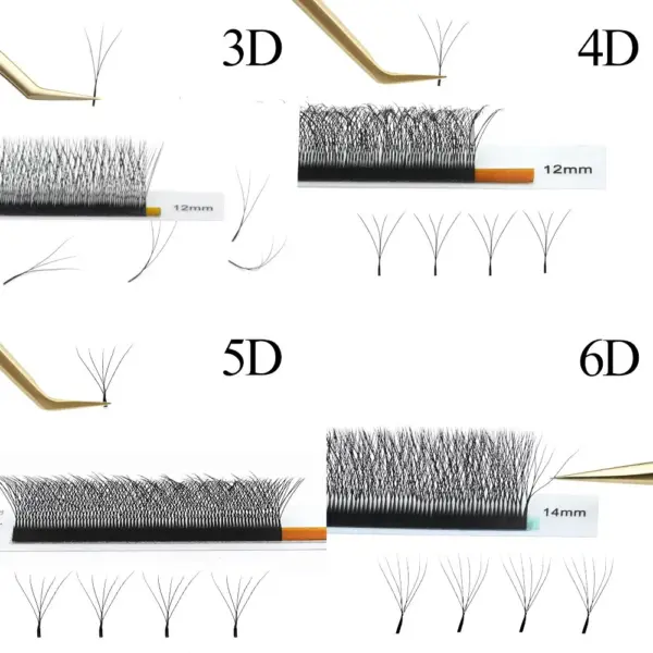 3D/4D/5D/6D W Shape Eyelash Extensions - Image 2