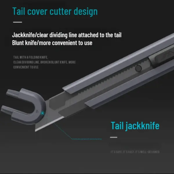 Retractable Utility Knife with Carbon Steel Blade - Image 5