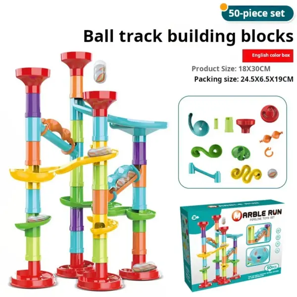 Building Blocks Marble Run Race Track Set - Image 10