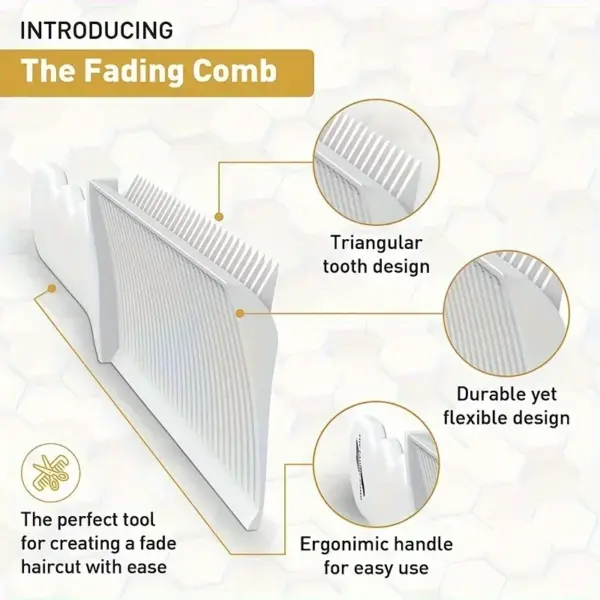 Professional Barber Fade Comb for Hair Styling - Image 4