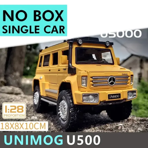 1:28 UNIMOG U500 Diecast Alloy Truck Model - Image 10