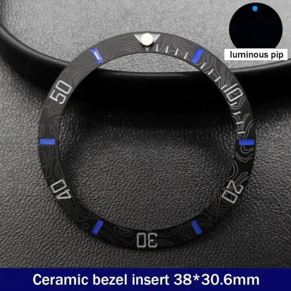 38mm Ceramic GMT Dive Watch Bezel Insert - Image 9