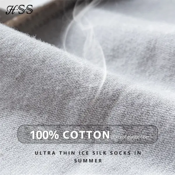 Men's Cotton Boat Socks 5 Pairs Thin Breathable - Image 3