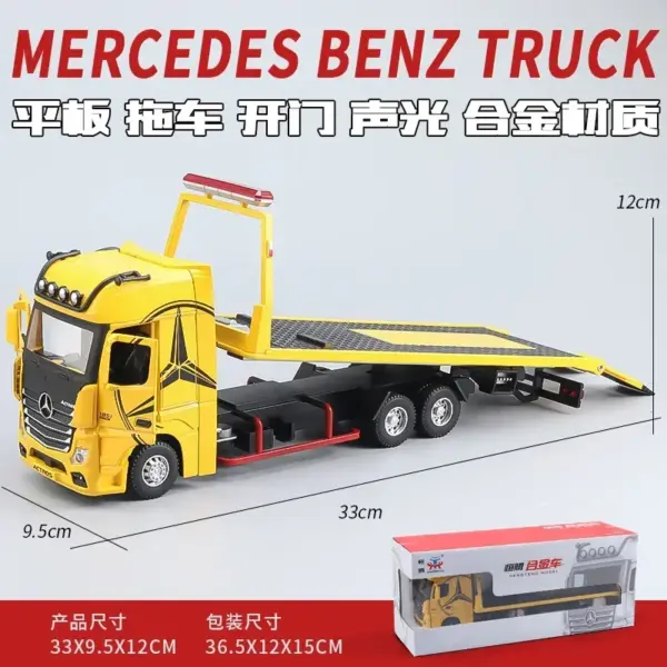 1:24 Scale Mercedes Benz Flatbed Truck Model