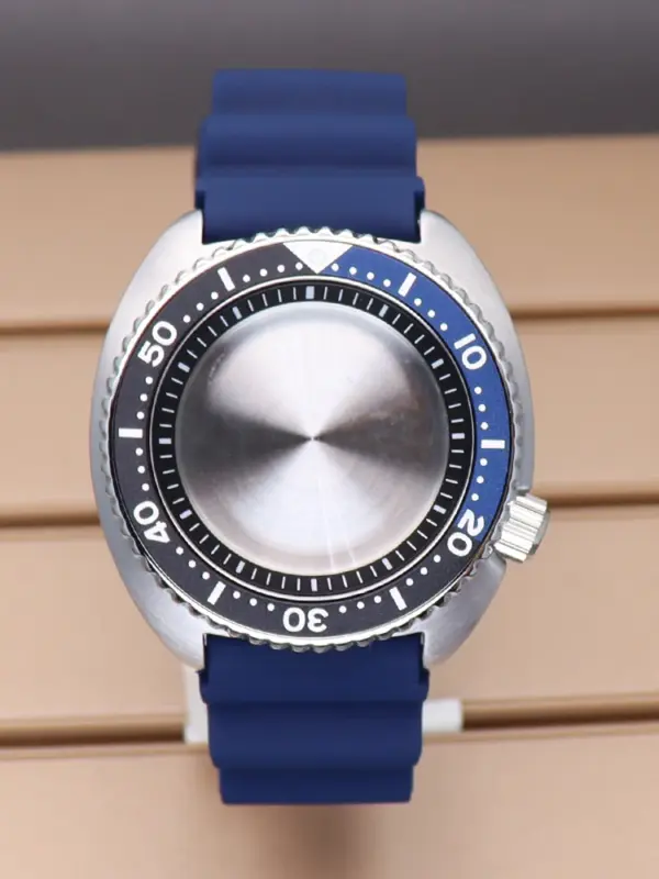 45mm Silver SKX Watch Case for Seiko NH35/NH36 - Image 15