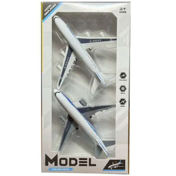 Dual Pack Alloy Airplane Models A380 & 787 - Image 4