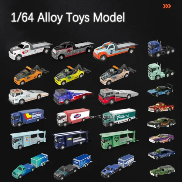 1:64 Scale Diecast Container Truck Model - Image 6