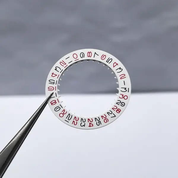 NH35 Date Wheel Disc Red-Black Design - Image 2