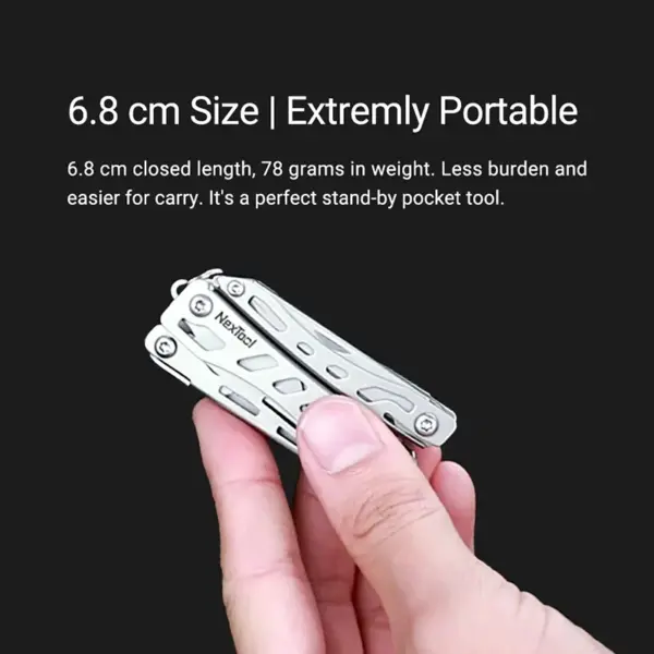 10-in-1 Mini Folding EDC Tool with Pliers - Image 4
