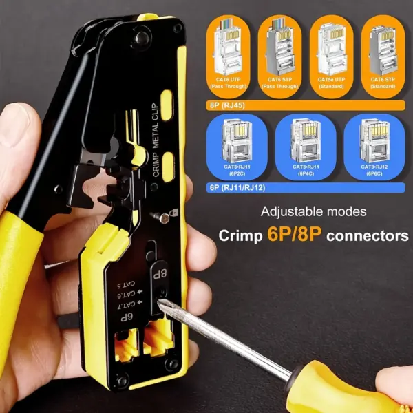 Ethernet Crimping Tool Kit for Cat5 Cat6 - Image 4