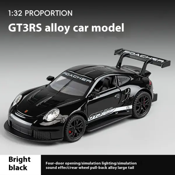 1:32 Scale Diecast GT3 RS Model Car - Image 8