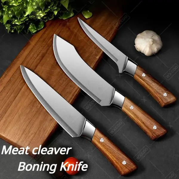 Japanese Stainless Steel Meat Cutting Knife Set - Image 5