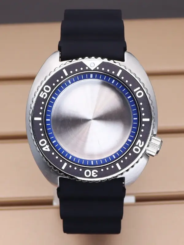 45mm Silver SKX Watch Case for Seiko NH35/NH36 - Image 13