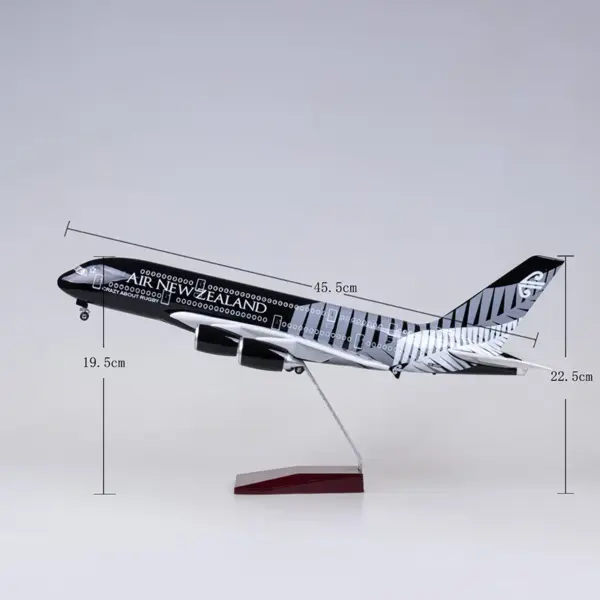 A380 New Zealand Airlines Diecast Model Plane - Image 2