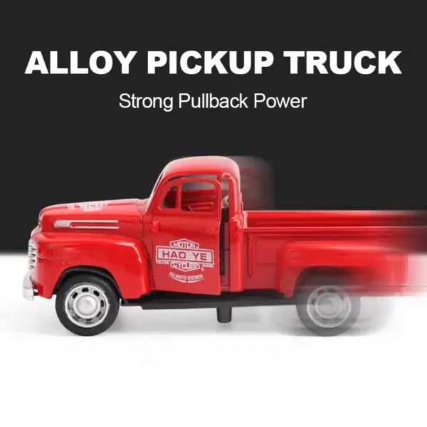 1:32 Alloy Cartoon Bus Pull Back Toy Car - Image 4