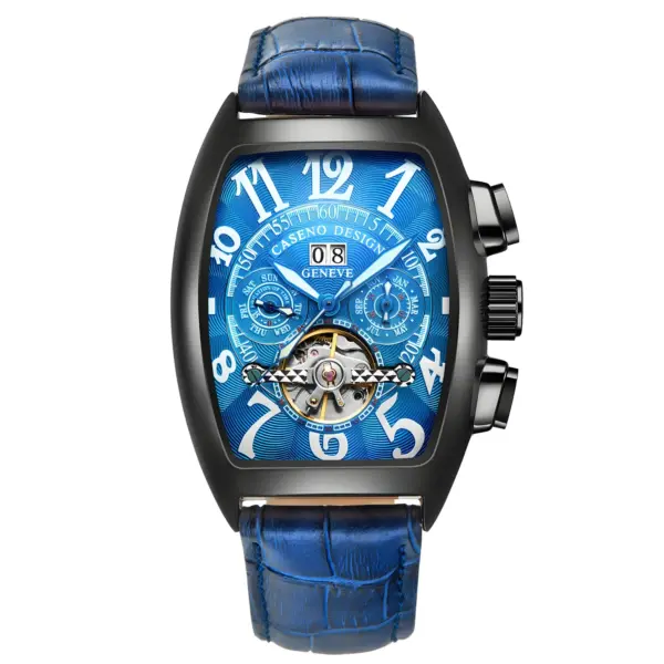 Tonneau Case Mechanical Tourbillon Wristwatch - Image 11