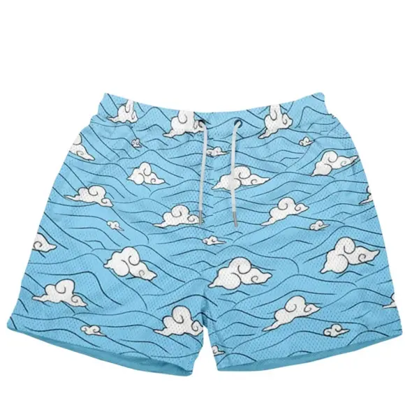 Anime Print Quick Dry Gym Shorts for Summer - Image 2