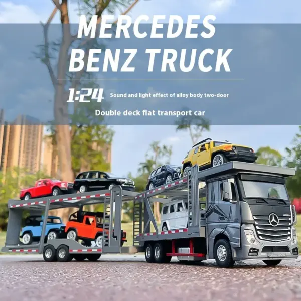 1:24 Mercedes Benz Diecast Double Decker Model - Image 5