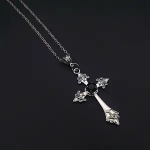 Neo-Gothic Red Velvet Cross Choker 43 S349b1e60fab947e3af253e439f3090c5q