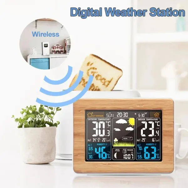 Wireless Weather Station with Alarm and Monitor